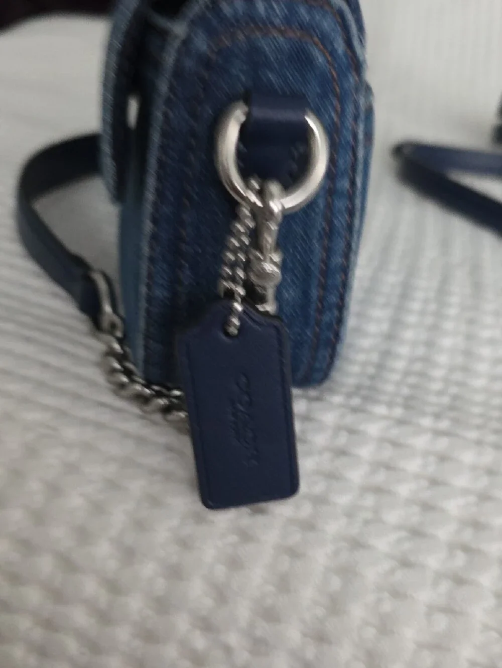Coach denim shoulder